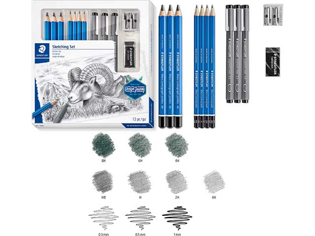 4007817066829 - SET DISEGNO SKETCHING SET 61 100 STAEDTLER - STAEDTLER