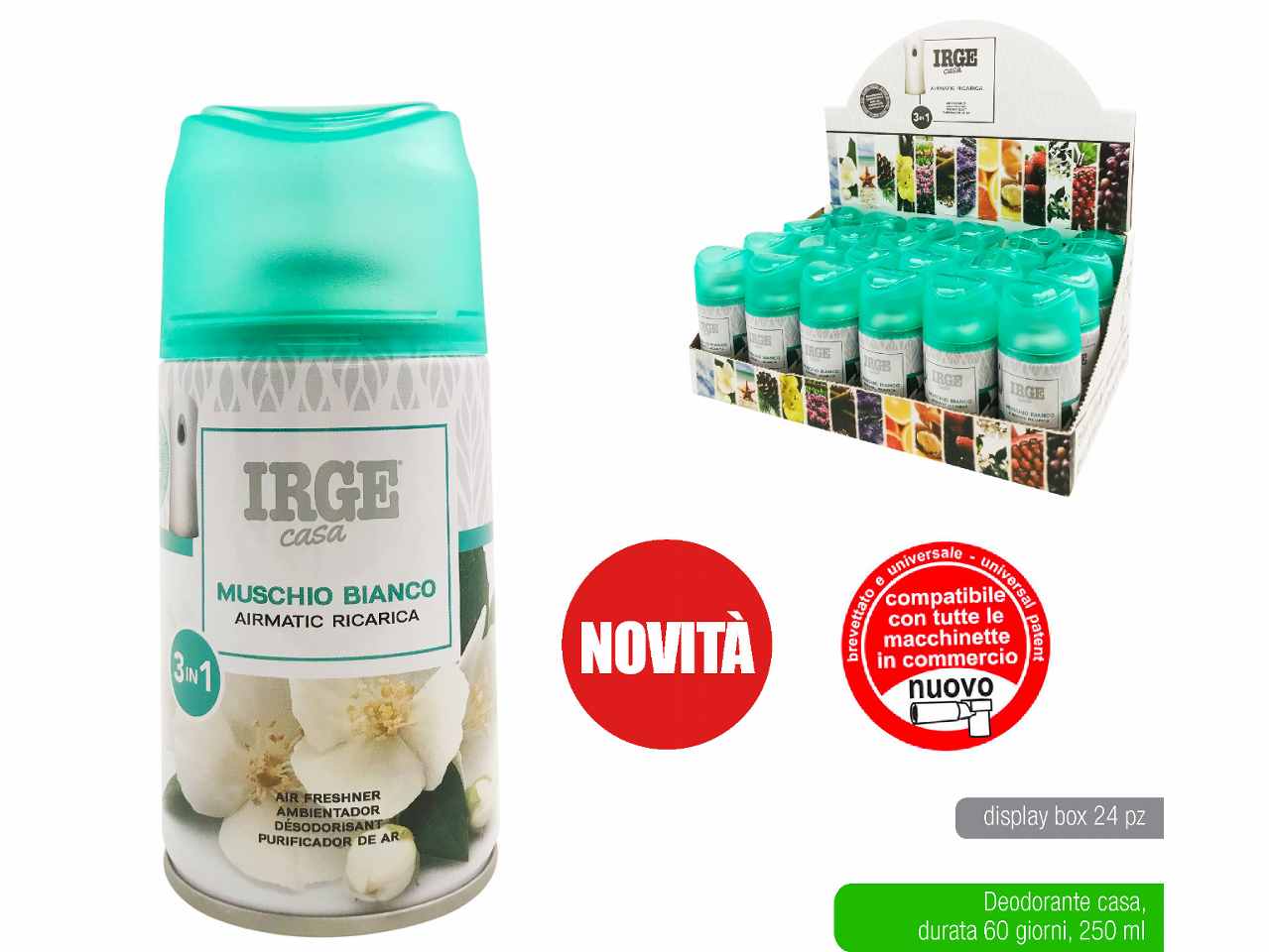 DEODORANTE IGIENIZZANTE DEO FIBRE PROFESSIONAL MUSCHIO BIANCO