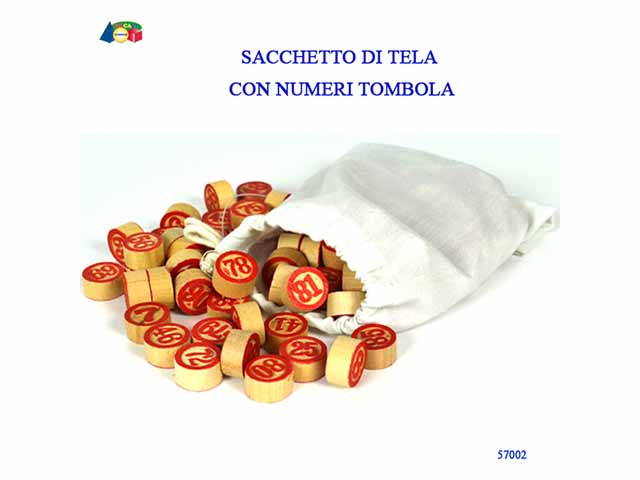 Ginmar Sacchetto con Numeri TOMBOLA : : Giochi e giocattoli